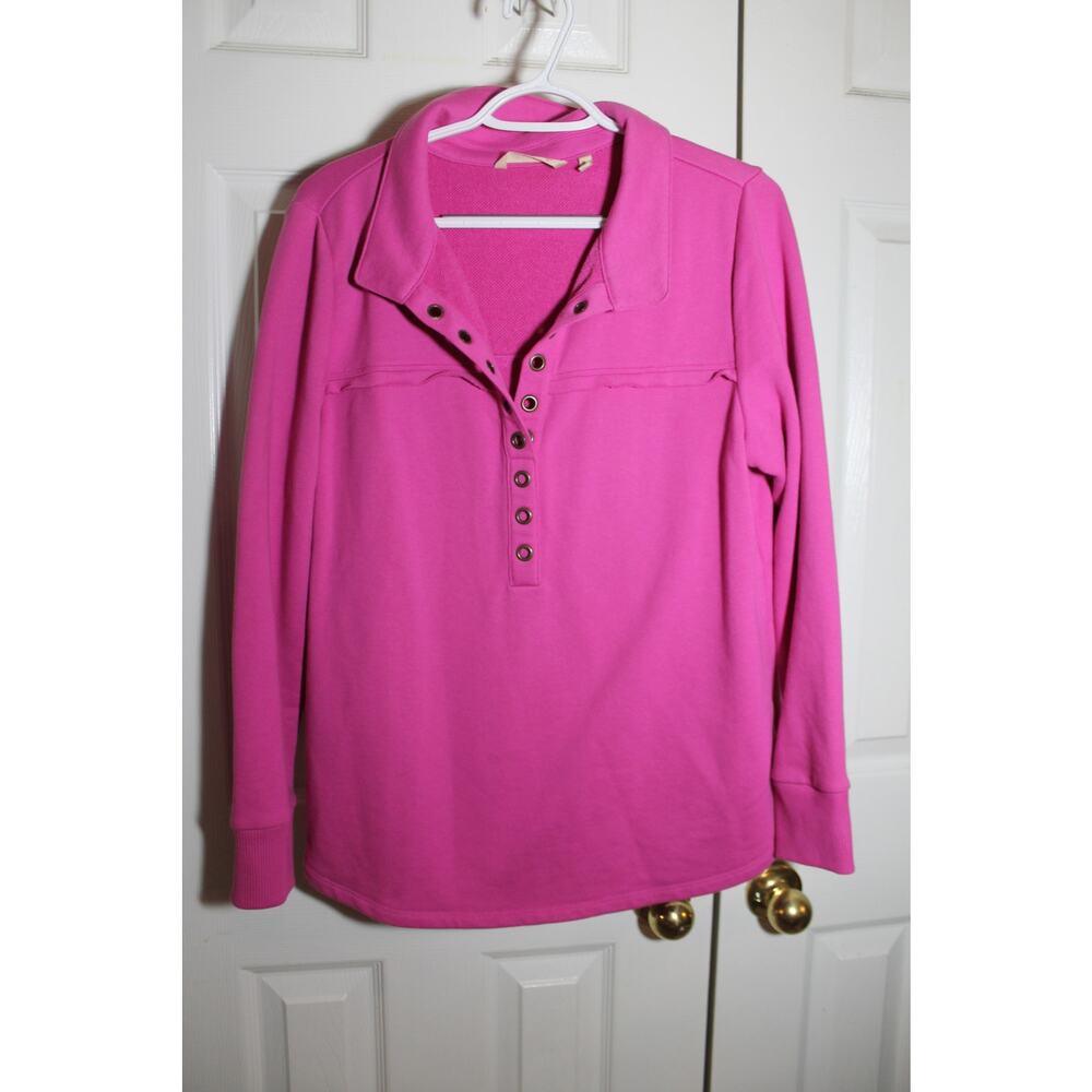 Soft Surroundings Rose Violet Neera French Terry Tunic sz M - Picture 2 of 4